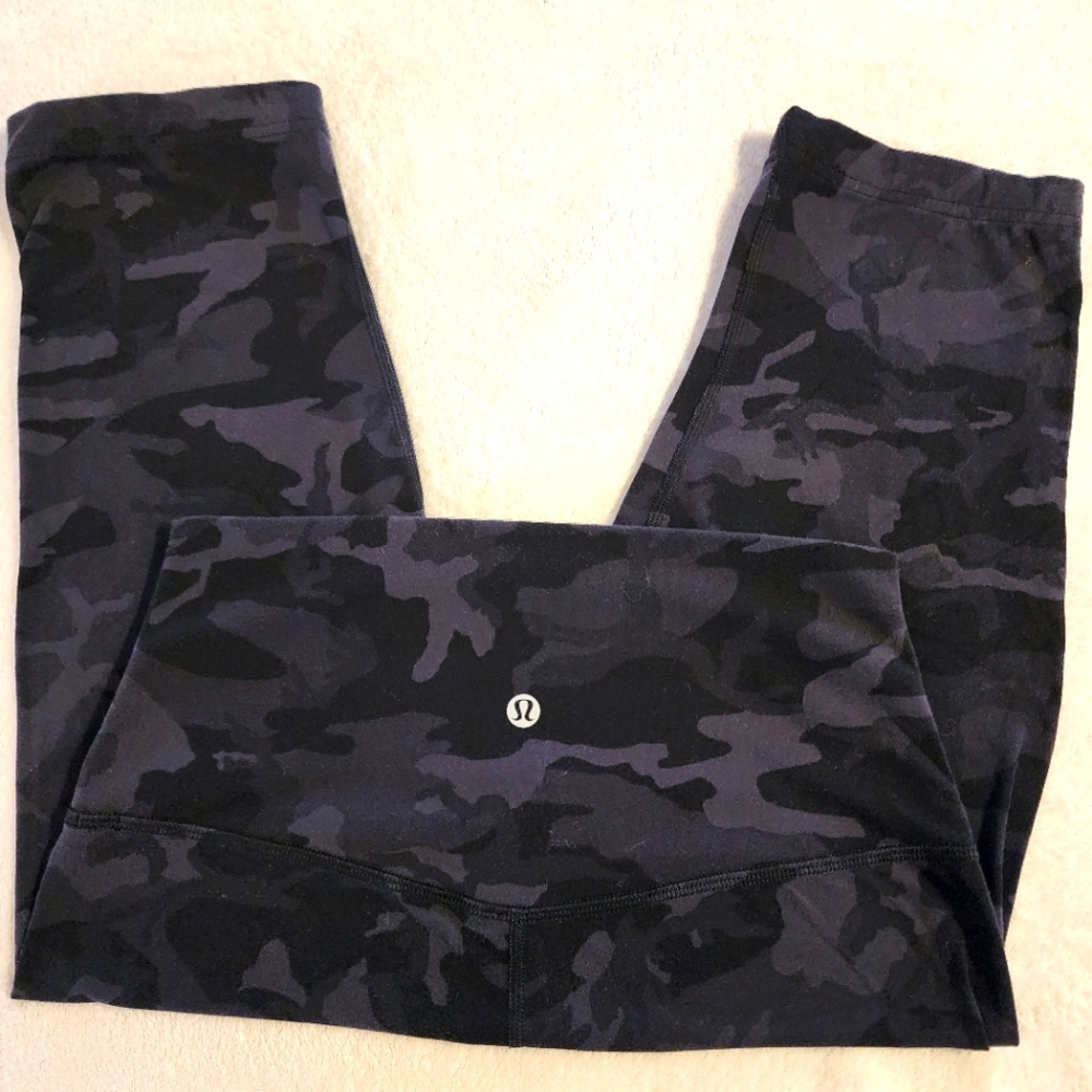 SOLD TOGETHER  Just For You!! Lululemon Black & Purple Capris FREE large Top!!